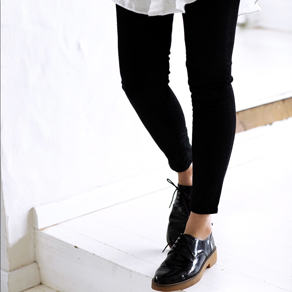 Black Patent Oxfords